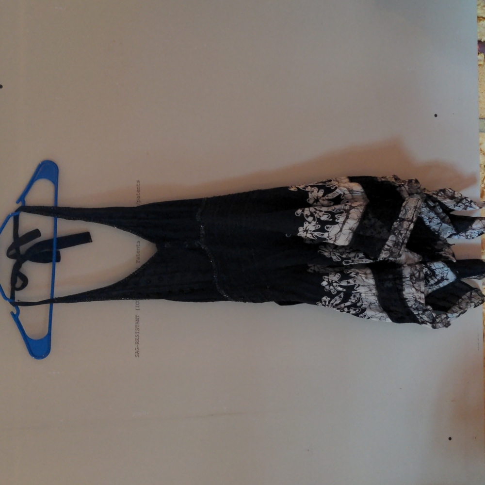 Fashion terminal free size black halter dress/Beach cover up asymmetric hem